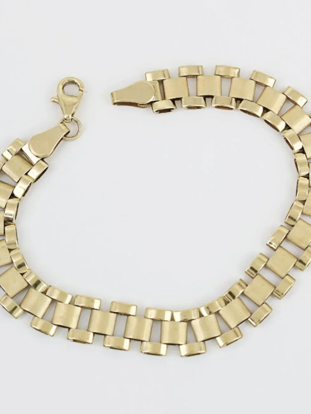 10K Yellow Gold Rolex Link Watch Style Bracelet